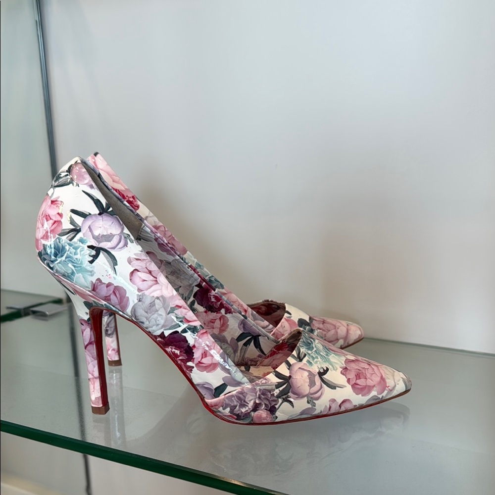 Elle Floral Print Women's Heels